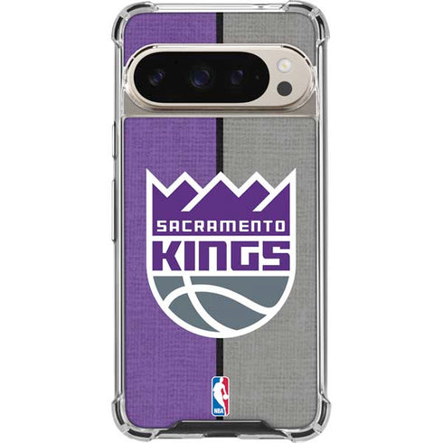 NBA Sacramento Kings Split Canvas Pixel 9 Pro XL Clear Case